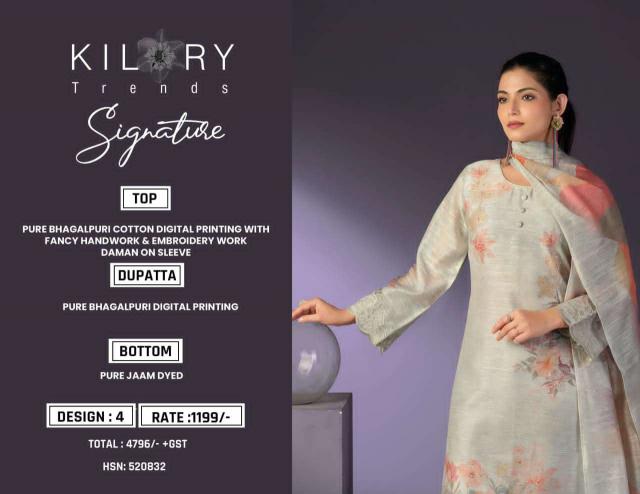 Kilory signature wholesale dress materials supplier inabhilasha